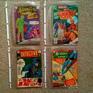 (4) DC Comics: Adventure, Doom Patrol and Action & Detective Comics. 67, 68 & 77